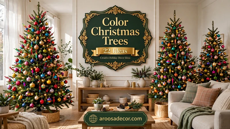 Color Christmas Trees - 22 Creative Holiday Decor Ideas